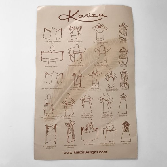 Kariza Designs - Vintage Convertible Floral Wrap (with Booklet) - Picture 3 of 9